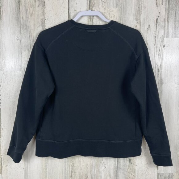 Bombas sweatshirt black size M pullover athleisure pockets activewear cotton - Picture 5 of 5